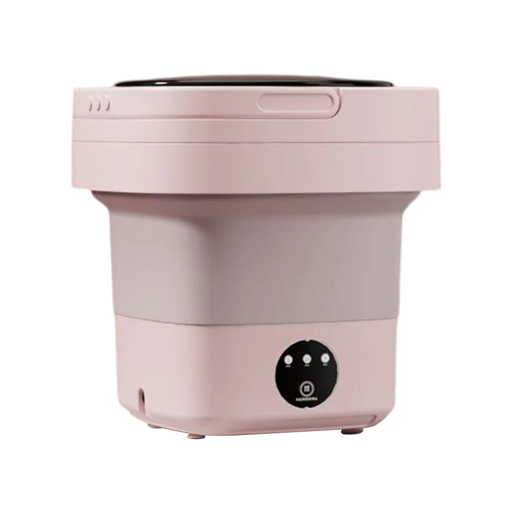 Folding Mini Washing Machine Portable Laundry Washing Bucket Spin Dryer Bucket Travel Home Clothes Underwear Socks Mini Washer