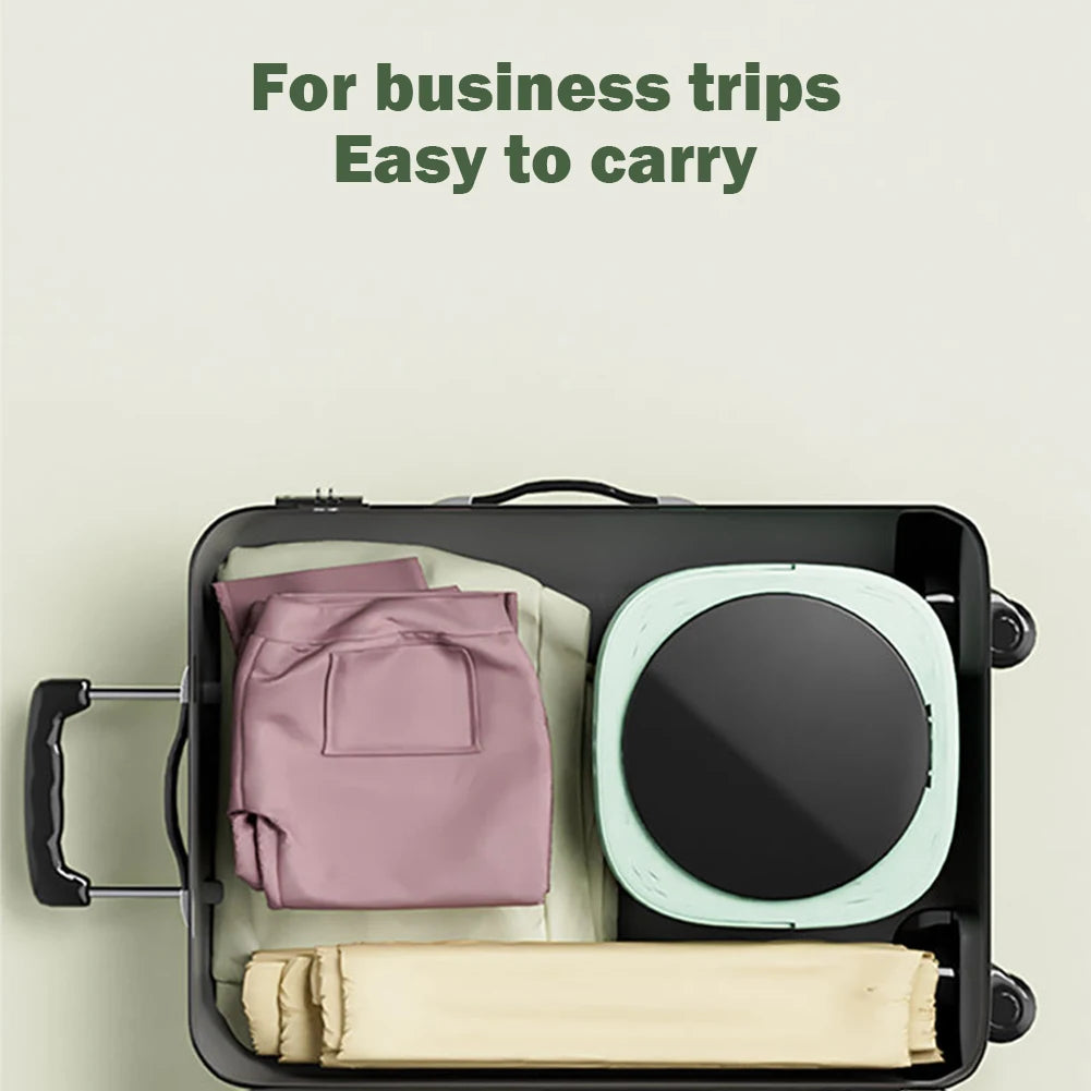 Folding Mini Washing Machine Portable Laundry Washing Bucket Spin Dryer Bucket Travel Home Clothes Underwear Socks Mini Washer