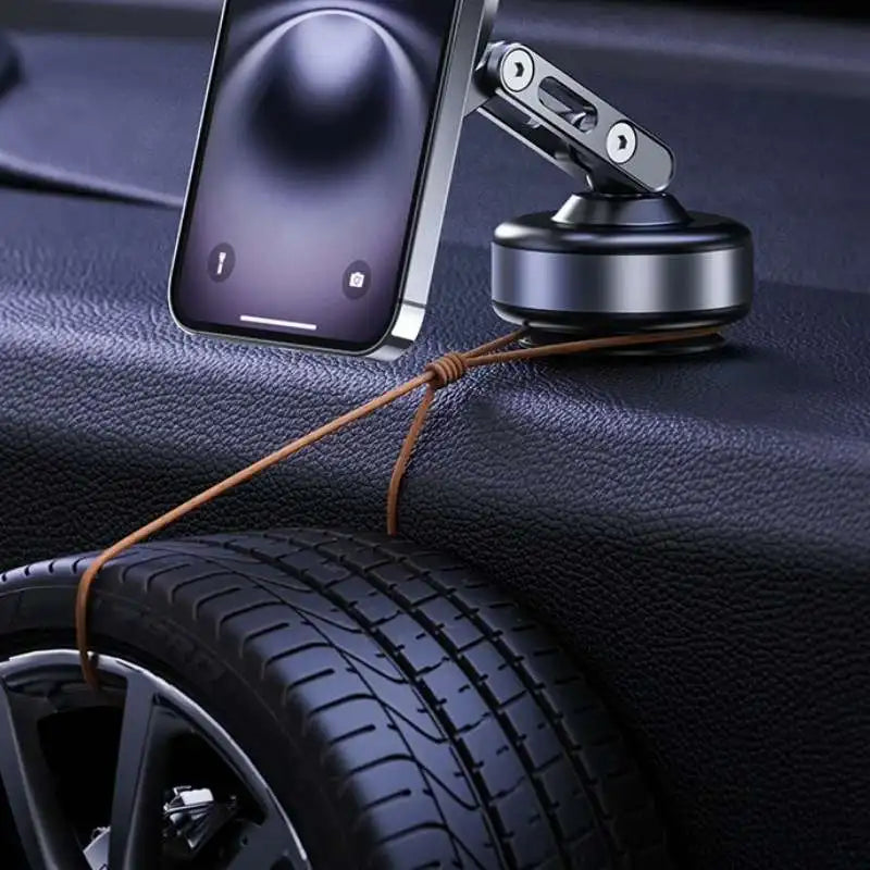 Newest Foldable Car Magnetic Vacuum Adsorption Bracket 360 degree Rotating Mobile Phone Holder Portable Electric Sucker Holder