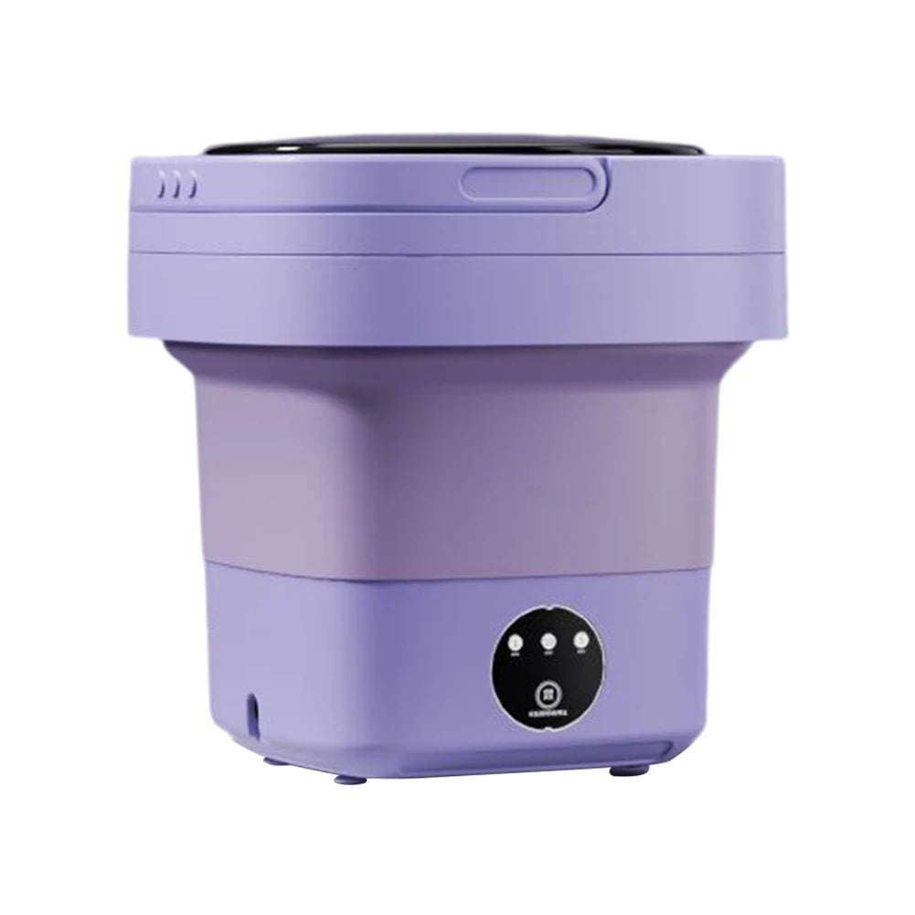 Folding Mini Washing Machine Portable Laundry Washing Bucket Spin Dryer Bucket Travel Home Clothes Underwear Socks Mini Washer