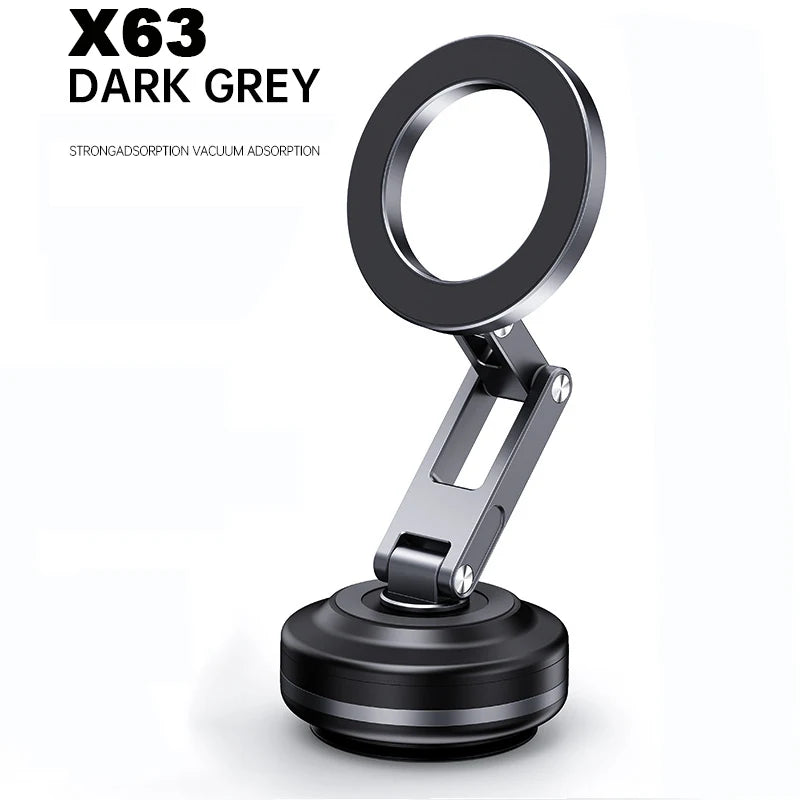 Newest Foldable Car Magnetic Vacuum Adsorption Bracket 360 degree Rotating Mobile Phone Holder Portable Electric Sucker Holder
