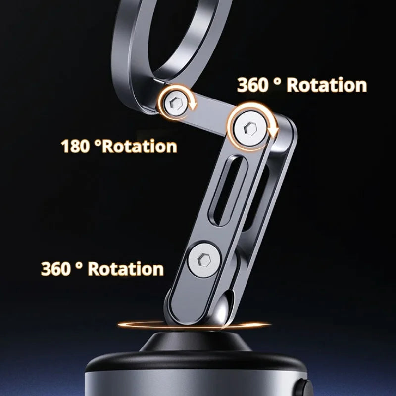 Newest Foldable Car Magnetic Vacuum Adsorption Bracket 360 degree Rotating Mobile Phone Holder Portable Electric Sucker Holder