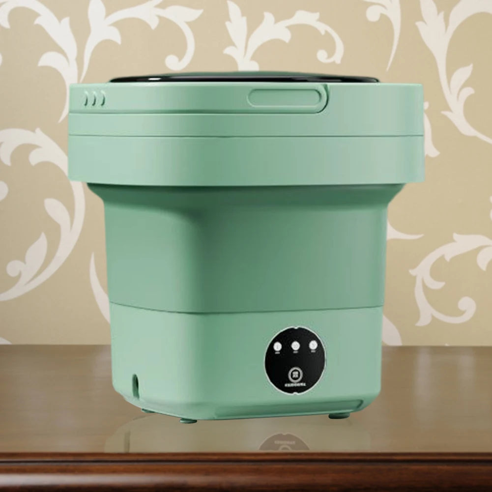 Folding Mini Washing Machine Portable Laundry Washing Bucket Spin Dryer Bucket Travel Home Clothes Underwear Socks Mini Washer