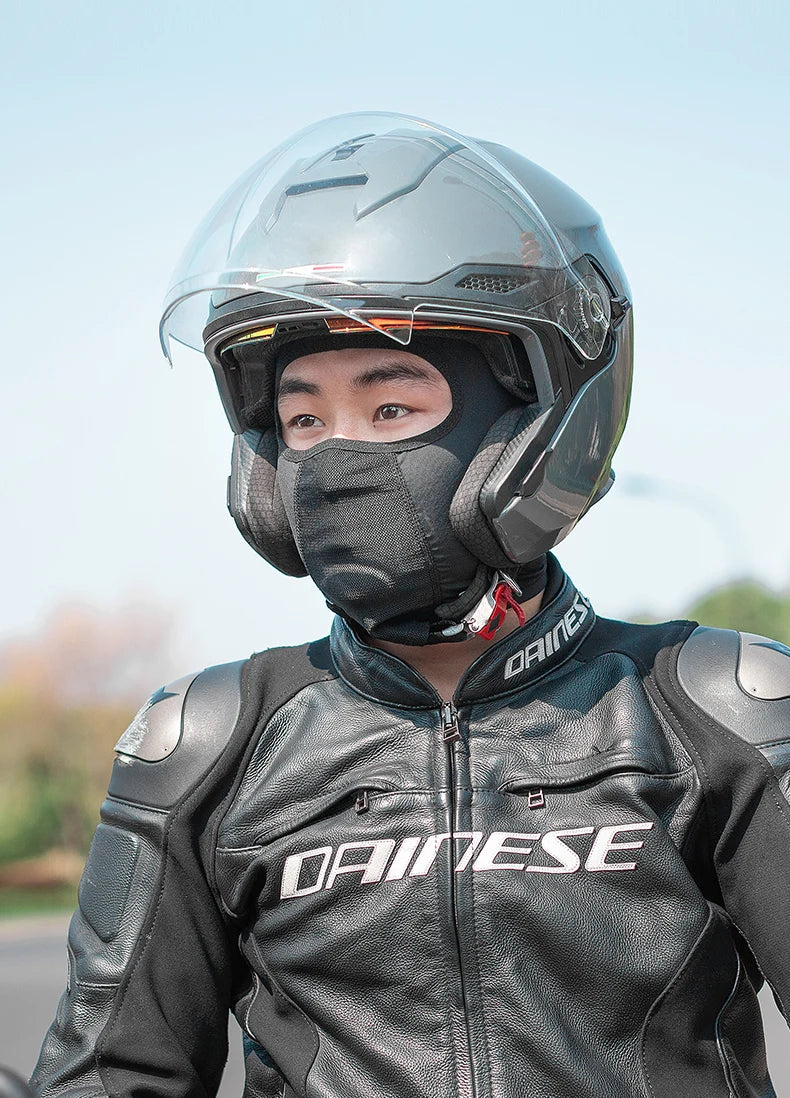 ROCKBROS Bike Mask Full Face Mask Ice Silk Summer Breathable Sun UV Protection Bicycle Scarf Caps Balaclava With Glasses Hole
