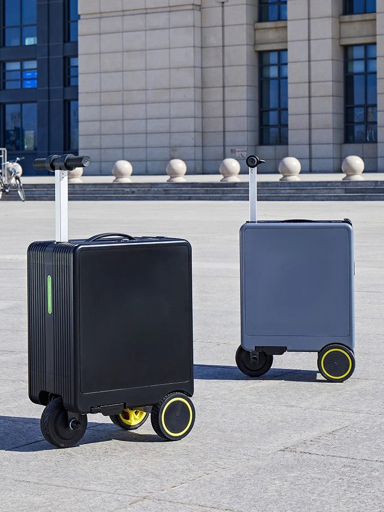 Smart cycling electric suitcase TSA combination lock large capacity light weight long battery life