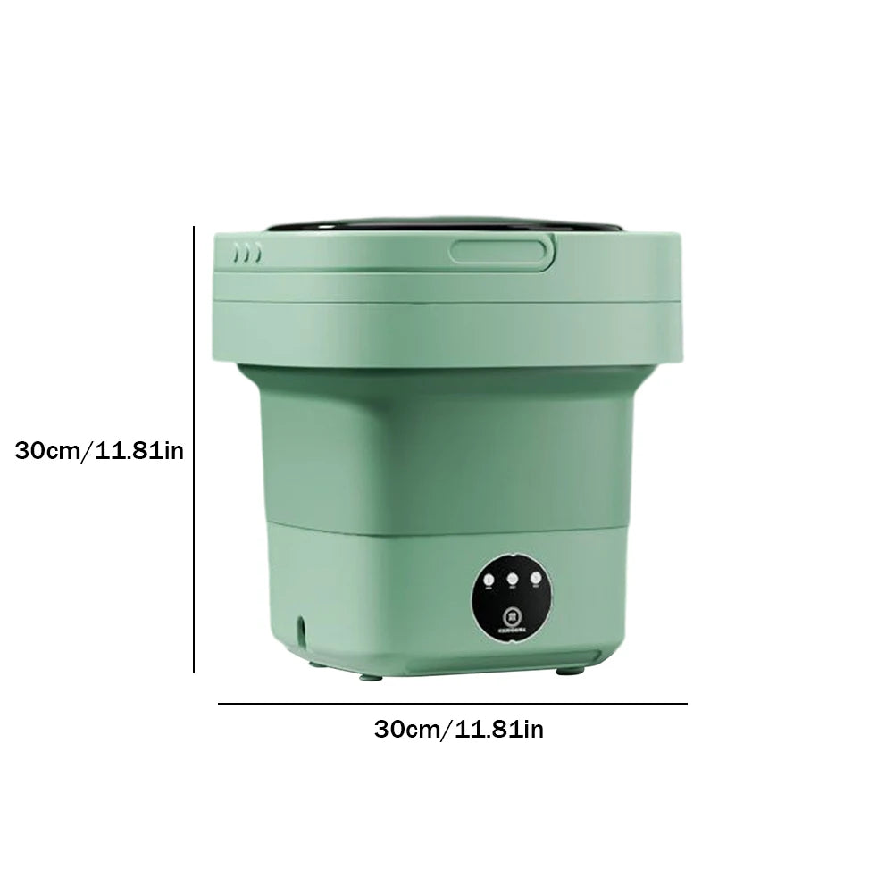 Folding Mini Washing Machine Portable Laundry Washing Bucket Spin Dryer Bucket Travel Home Clothes Underwear Socks Mini Washer