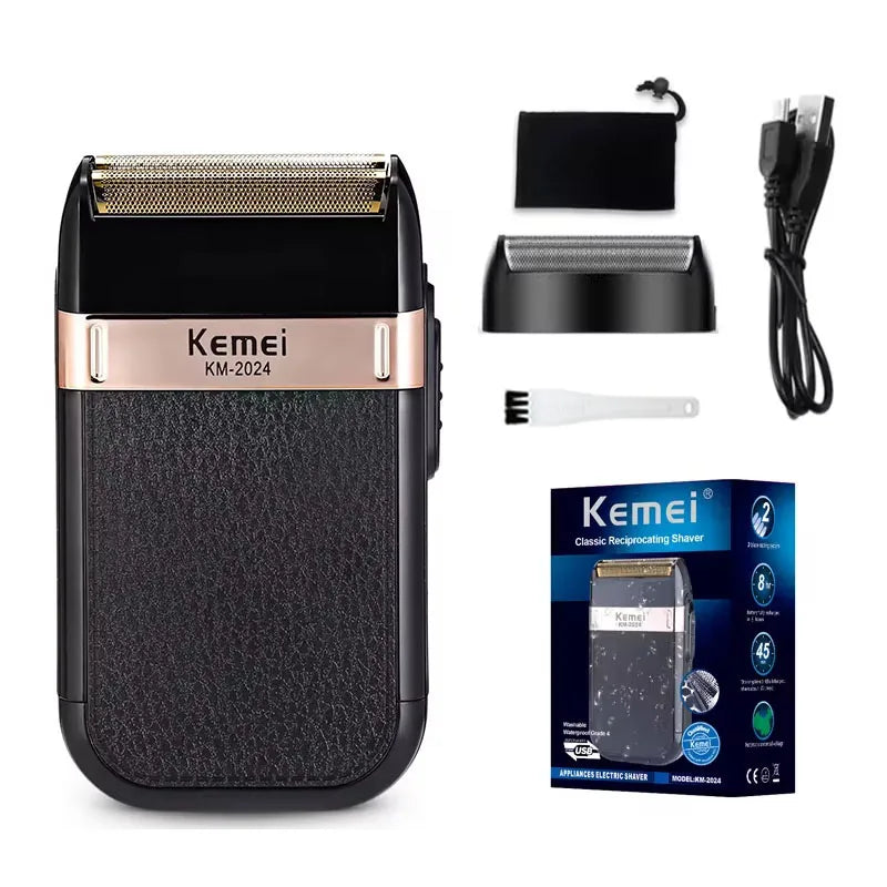 Kemei KM-679 Mini Portable Electric Hair Clipper KM-2024 Men's Reciprocating Twin Blade Razor Shaver Beard Trimmer Shaving Machi