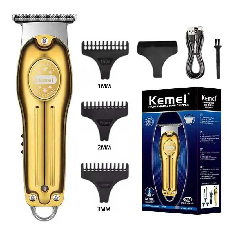 Kemei KM-679 Mini Portable Electric Hair Clipper KM-2024 Men's Reciprocating Twin Blade Razor Shaver Beard Trimmer Shaving Machi