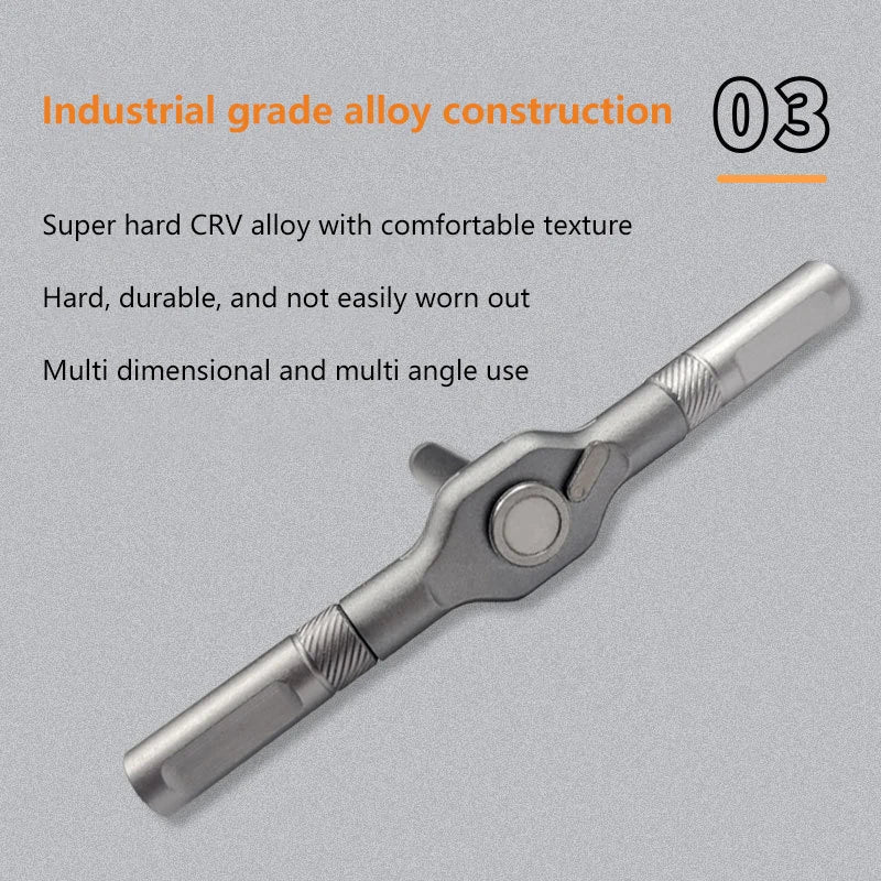 42 In 1 Magnetic Ratchet Screwdriver Set Detachable T-Handle Magneticizer Torque Screwdriver Multifunctional DIY Too