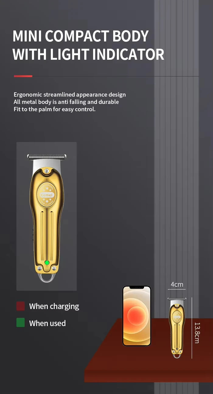 Kemei KM-679 Mini Portable Electric Hair Clipper KM-2024 Men's Reciprocating Twin Blade Razor Shaver Beard Trimmer Shaving Machi