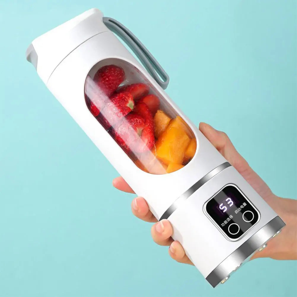 Portable Electric Juicer USB Wireless Charging Mini Juicer Bottle 450ml Cup Fruit Mixer Electric Handheld Blender for Home